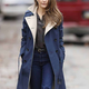 Illustration for article titled Womens Winter Blue The Americans Keri Russell Double Breasted Trench Coat For Fashion